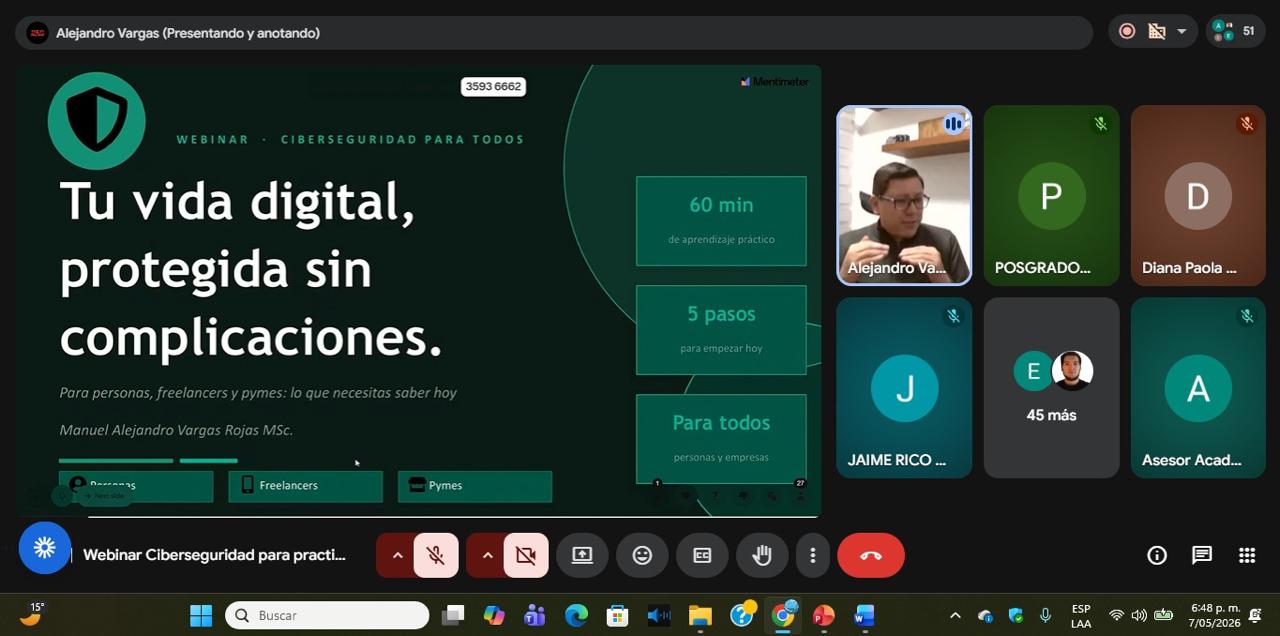 Escuela de Comunicaciones Militares fortaleció conocimientos en ciberseguridad para personas y pymes.